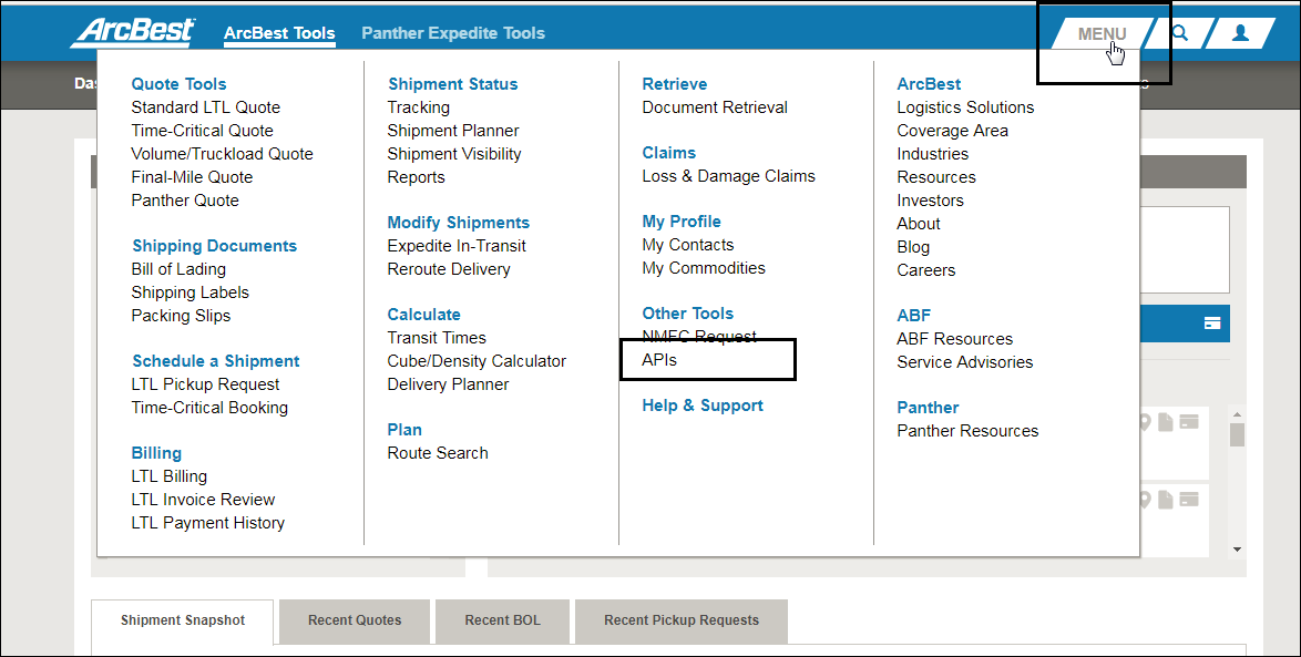 ABF Freight ABFS Cabotage TMS Cabotage TMS