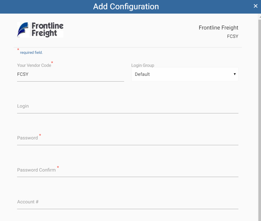 Frontline Freight FCSY Cabotage TMS Cabotage TMS